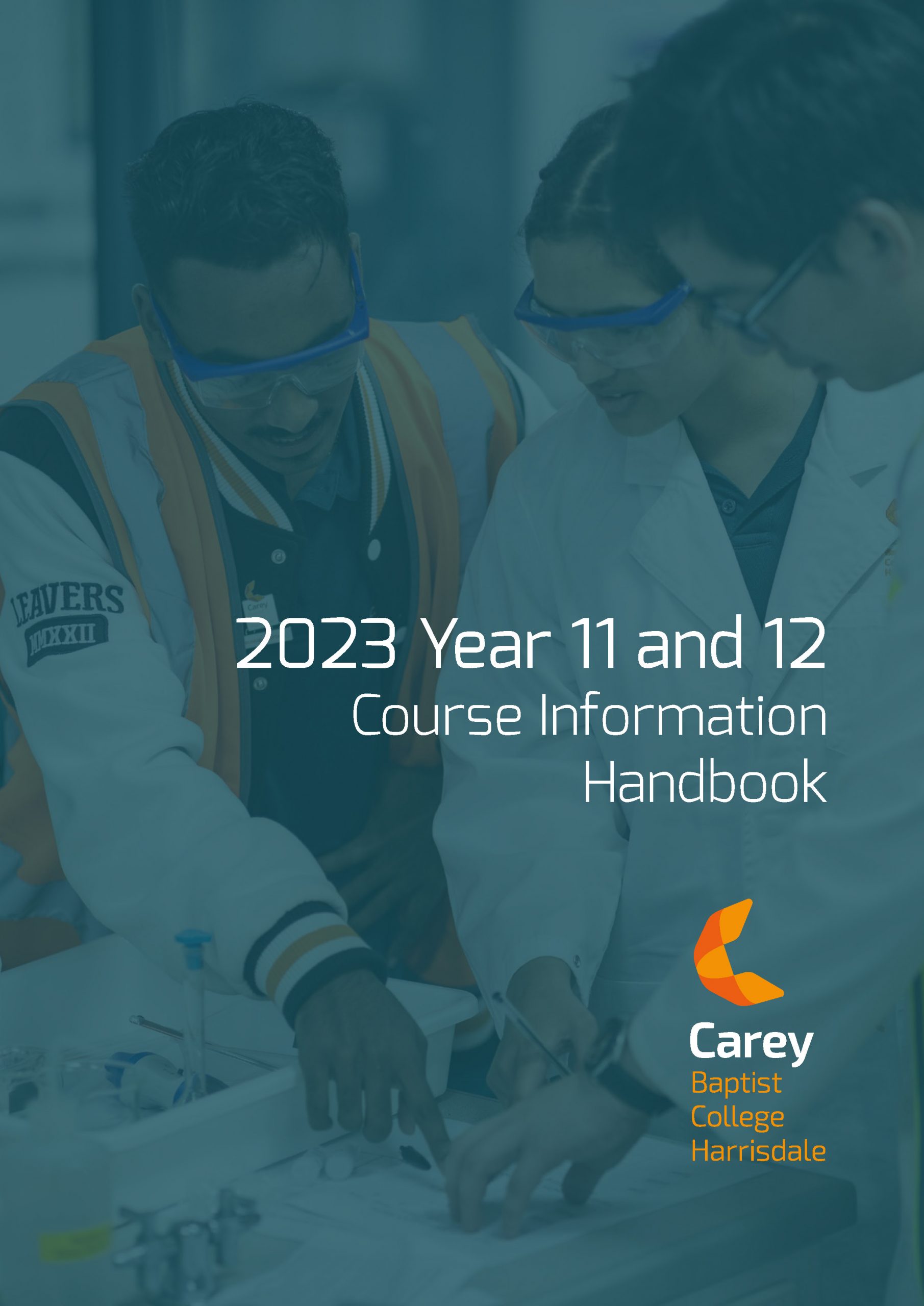 Cover 2023 Year 11 and 12 Course Information Handbook