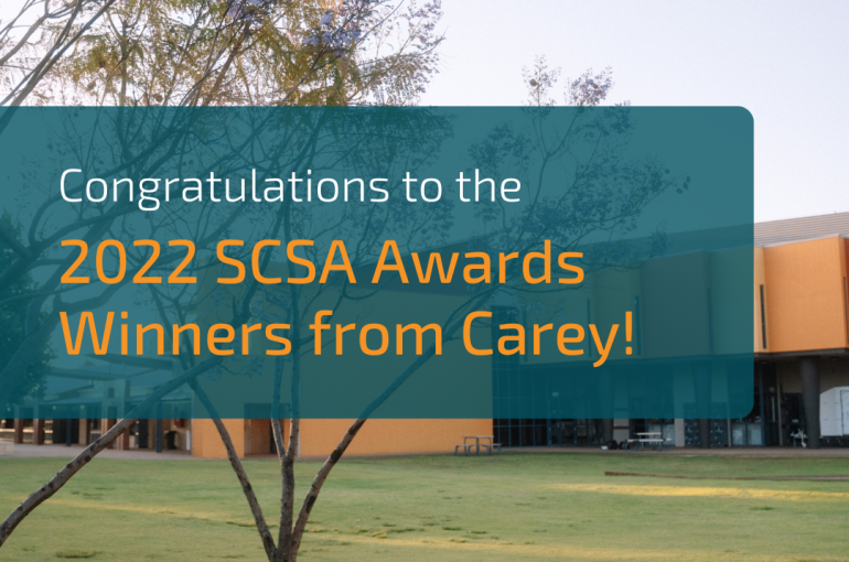 Congratulations to our SCSA Award Winners!