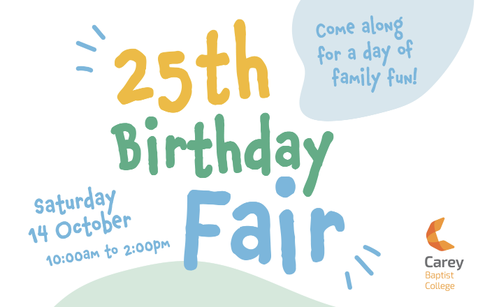 Save the Date! 25th Birthday Fair
